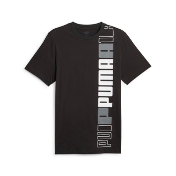 T-shirt nera da uomo con logo verticale Puma LOGO LAB, Abbigliamento Sport, SKU a722000344, Immagine 0